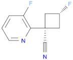 cis-3-fluoro-1-(3-fluoropyridin-2-yl)cyclobutane-1-carbonitrile