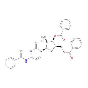 [(2R,3S,4R,5R)-5-(4-benzamido-2-oxo-1,2-dihydropyrimidin-1-yl)-3-(benzoyloxy)-4-fluoro-4-methyloxo…