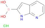 {1H-pyrrolo[2,3-b]pyridin-2-yl}boronic acid hydrochloride