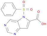 5-Benzenesulfonyl-5H-pyrrolo[3,2-d]pyrimidine-6-carboxylic acid