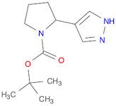 tert-butyl 2-(1H-pyrazol-4-yl)pyrrolidine-1-carboxylate