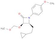 (3R,4S)-4-(2-cyclopropylethyl)-3-(methoxymethoxy)-1-(4-methoxyphenyl)azetidin-2-one