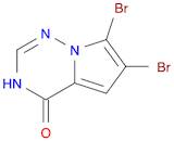 6,7-dibromo-3H,4H-pyrrolo[2,1-f][1,2,4]triazin-4-one