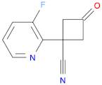 1-(3-fluoropyridin-2-yl)-3-oxocyclobutane-1-carbonitrile