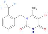 5-bromo-6-methyl-1-{[2-(trifluoromethyl)phenyl]methyl}-1,2,3,4-tetrahydropyrimidine-2,4-dione