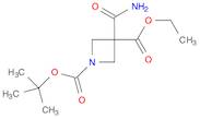 1-tert-butyl 3-ethyl 3-carbamoylazetidine-1,3-dicarboxylate