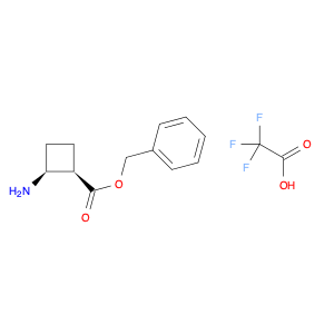 benzyl cis-2-aminocyclobutane-1-carboxylate; trifluoroacetic acid