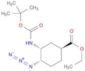 Cyclohexanecarboxylic acid,4-azido-3-[[(1,1-dimethylethoxy)carbonyl]amino]-, ethyl ester,(1S,3R,4S…