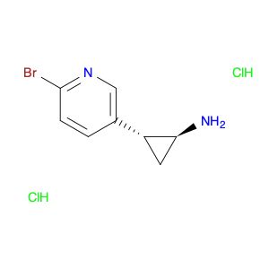 Cyclopropanamine, 2-(6-bromo-3-pyridinyl)-, hydrochloride (1:2),(1R,2S)-rel-