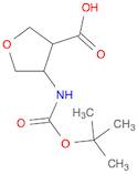 4-[(2-methylpropan-2-yl)oxycarbonylamino]oxolane-3-carboxylic acid