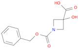 1-[(benzyloxy)carbonyl]-3-hydroxyazetidine-3-carboxylic acid