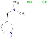 3-Pyrrolidinemethanamine, N,N-dimethyl-, dihydrochloride, (3R)-