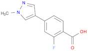 2-fluoro-4-(1-methyl-1H-pyrazol-4-yl)benzoic acid