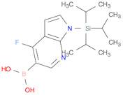 {4-fluoro-1-[tris(propan-2-yl)silyl]-1H-pyrrolo[2,3-b]pyridin-5-yl}boronic acid