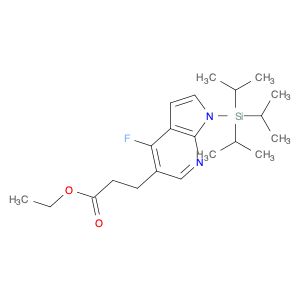 ethyl 3-{4-fluoro-1-[tris(propan-2-yl)silyl]-1H-pyrrolo[2,3-b]pyridin-5-yl}propanoate