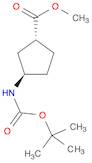 Cyclopentanecarboxylic acid, 3-[[(1,1-dimethylethoxy)carbonyl]amino]-,methyl ester, (1R,3R)-