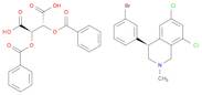 (2R,3R)-2,3-bis(benzoyloxy)butanedioic acid, (4S)-4-(3-bromophenyl)-6,8-dichloro-2-methyl-1,2,3,...