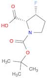 1,2-Pyrrolidinedicarboxylic acid, 3-fluoro-, 1-(1,1-dimethylethyl) ester,(2R,3R)-