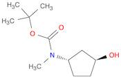 tert-butyl N-[(1S,3S)-3-hydroxycyclopentyl]-N-methylcarbamate