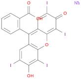 Spiro[isobenzofuran-1(3H),9'-[9H]xanthen]-3-one,3',6'-dihydroxy-2',4',5',7'-tetraiodo-, sodium s...