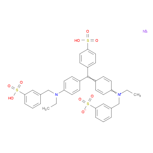 Benzenemethanaminium,N-ethyl-N-[4-[[4-[ethyl[(3-sulfophenyl)methyl]amino]phenyl](4-sulfophenyl)met…