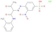 Benzenesulfonic acid,4-[[1-[[(2-methylphenyl)amino]carbonyl]-2-oxopropyl]azo]-3-nitro-,calcium sal…