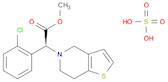 Thieno[3,2-c]pyridine-5(4H)-acetic acid,a-(2-chlorophenyl)-6,7-dihydro-, methyl ester, (aS)-, sulf…