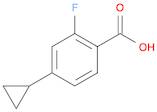 4-cyclopropyl-2-fluorobenzoic acid