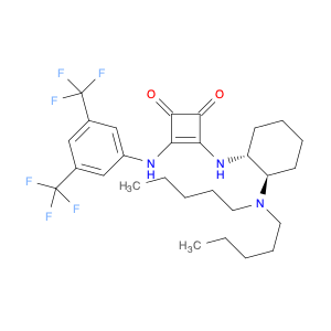 3-[[3,5-Bis(trifluoromethyl)phenyl]amino]-4-[[(1R,2R)-2-(dipentylamino)cyclohexyl]amino]-3-cyclo...