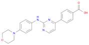 4-(2-(4-morpholinophenylamino)pyrimidin-4-yl)benzoic acid