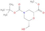 (2R,6S)-4-tert-butyl 2-methyl 6-(hydroxymethyl)morpholine-2,4-dicarboxylate