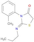 3-(2-Methylphenyl)-2-((Z)-propylimino)thiazolidin-4-one