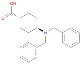 Cyclohexanecarboxylic acid, 4-[bis(phenylmethyl)amino]-, trans-