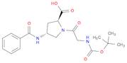 L-Proline, N-[(1,1-dimethylethoxy)carbonyl]glycyl-4-(benzoylamino)-, (4R)-