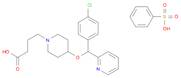 1-Piperidinebutanoic acid, 4-[(4-chlorophenyl)-2-pyridinylmethoxy]- (benzenesulfonate)(1:1)