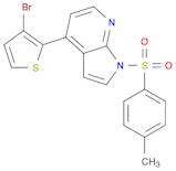 1H-Pyrrolo[2,3-b]pyridine, 4-(3-bromo-2-thienyl)-1-[(4-methylphenyl)sulfonyl]-