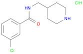 3-Chloro-N-(4-piperidinylmethyl)benzamide hydrochloride