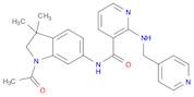 3-Pyridinecarboxamide,N-(1-acetyl-2,3-dihydro-3,3-dimethyl-1H-indol-6-yl)-2-[(4-pyridinylmethyl)am…