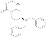 Cyclohexanecarboxylic acid, 4-[bis(phenylmethyl)amino]-, ethyl ester, trans-