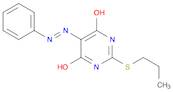 4(3H)-Pyrimidinone,6-hydroxy-5-(2-phenyldiazenyl)-2-(propylthio)-