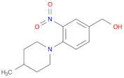 Benzenemethanol, 4-(4-methyl-1-piperidinyl)-3-nitro-