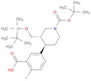 5-[(3S,4R)-1-[(tert-butoxy)carbonyl]-3-{[(tert-butyldimethylsilyl)oxy]methyl}piperidin-4-yl]-2-f...