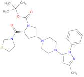 1-Pyrrolidinecarboxylicacid,4-[4-(3-methyl-1-phenyl-1H-pyrazol-5-yl)-1-piperazinyl]-2-(3-thiazolid…