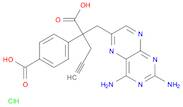 6-Pteridinepropanoic acid, 2,4-diamino-α-(4-carboxyphenyl)-α-2-propyn-1-yl-, hydrochloride