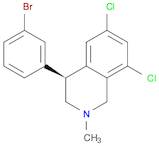 Isoquinoline, 4-(3-bromophenyl)-6,8-dichloro-1,2,3,4-tetrahydro-2-methyl-, (4S)-