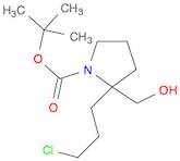 tert-butyl 2-(3-chloropropyl)-2-(hydroxymethyl)pyrrolidine-1-carboxylate