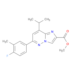 Imidazo[1,2-b]pyridazine-2-carboxylic acid, 6-(4-fluoro-3-methylphenyl)-8-(1-methylethyl)-, methyl…