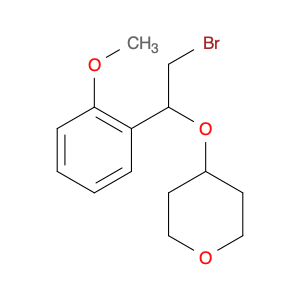 2H-Pyran, 4-[2-bromo-1-(2-methoxyphenyl)ethoxy]tetrahydro-