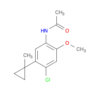 N-[4-Chloro-2-methoxy-5-(1-methylcyclopropyl)phenyl]acetamide