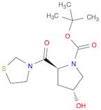 1-Pyrrolidinecarboxylic acid, 4-hydroxy-2-(3-thiazolidinylcarbonyl)-,1,1-dimethylethyl ester, (2...